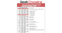 Desktop Screenshot of geek-domains.com